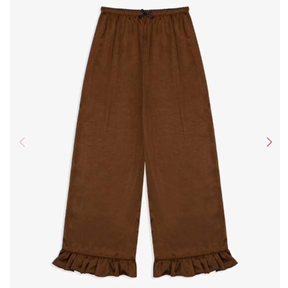 Liora Ruffle Pant Lisa Says Gah - chocolate - Picture 2 of 4